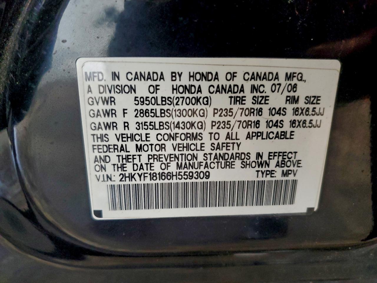 Honda Pilot Lx Image 9