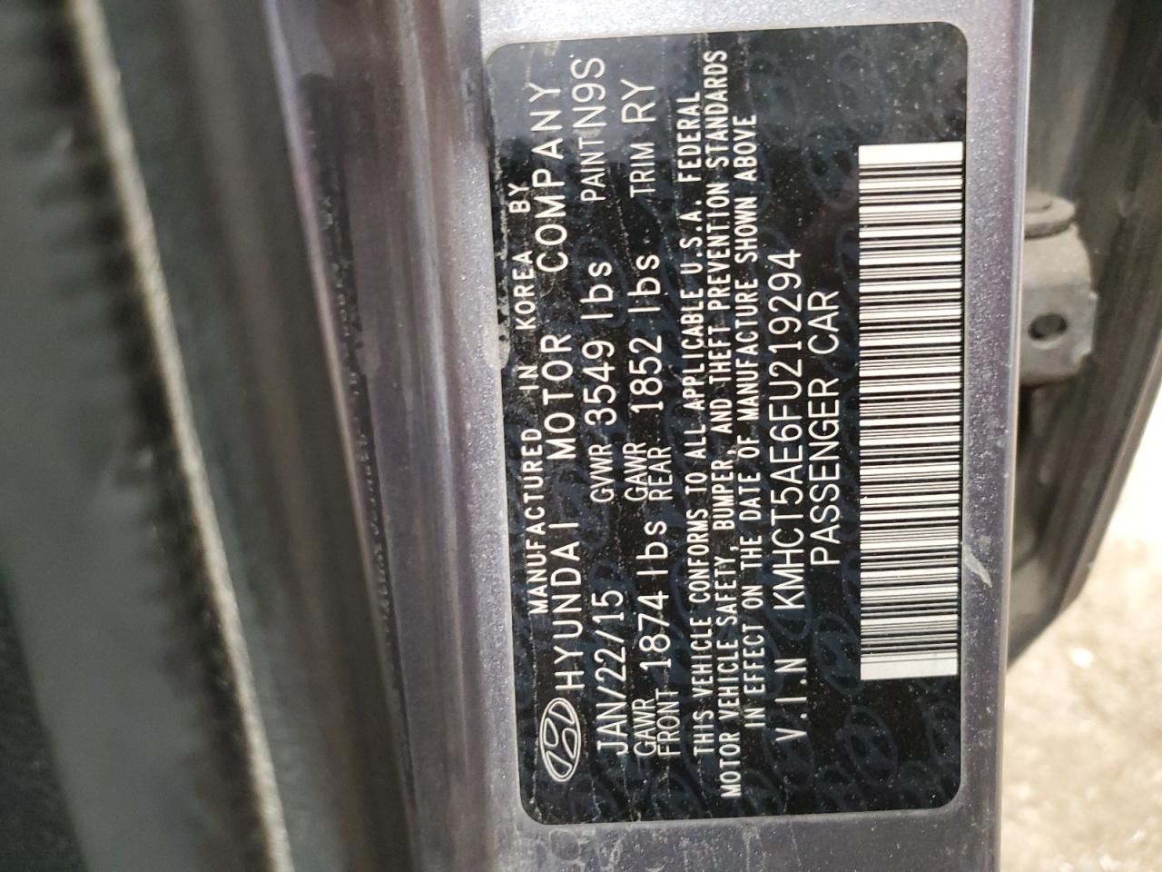 Hyundai ACCENT Gs Image 9