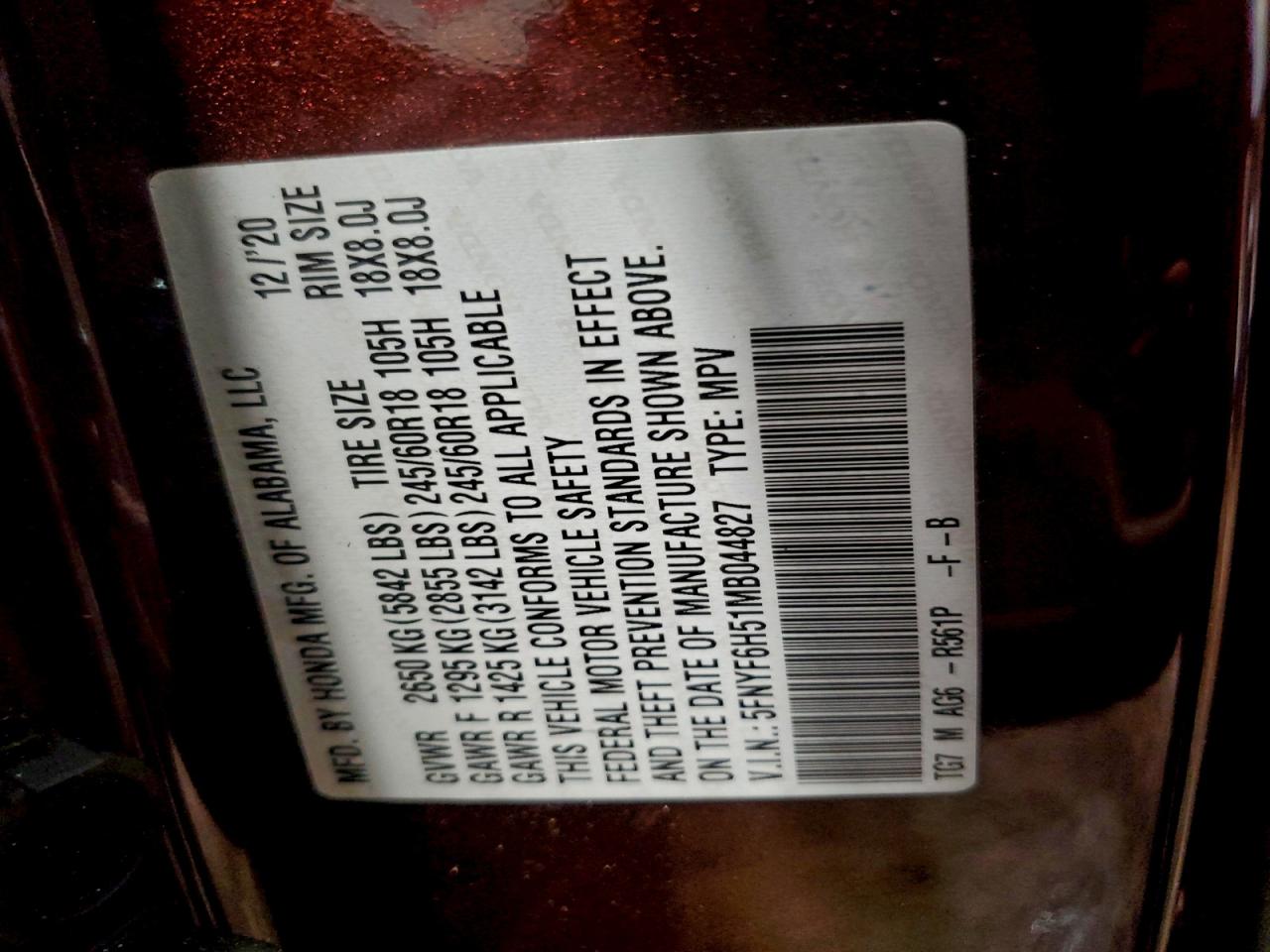 Honda Pilot Exl Image 9