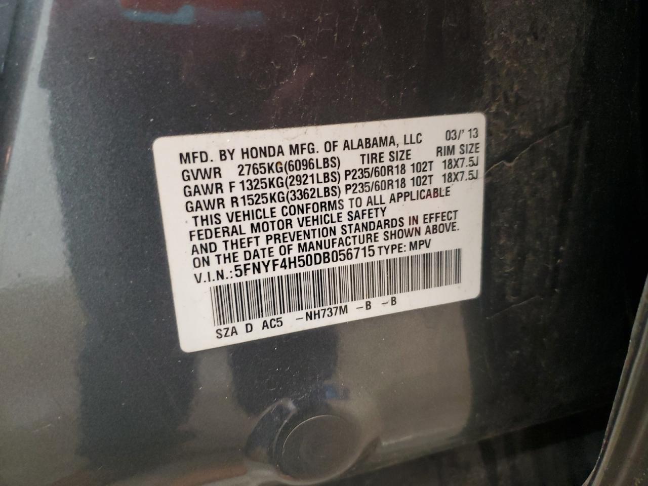 Honda Pilot Exl Image 9