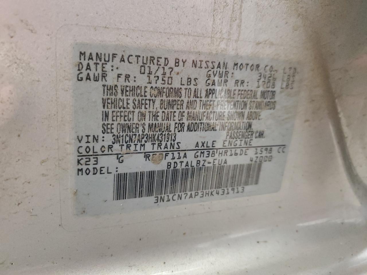 Nissan Versa S Image 12